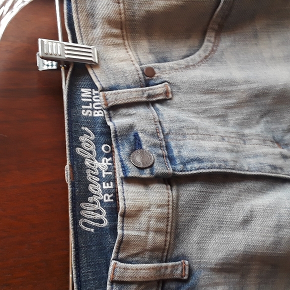Wrangler Retro slim boot cut size 29 x 36 light wash jeans - Picture 2 of 5